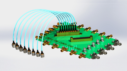 SCGP8系列40GHz8通道柔性电缆组件